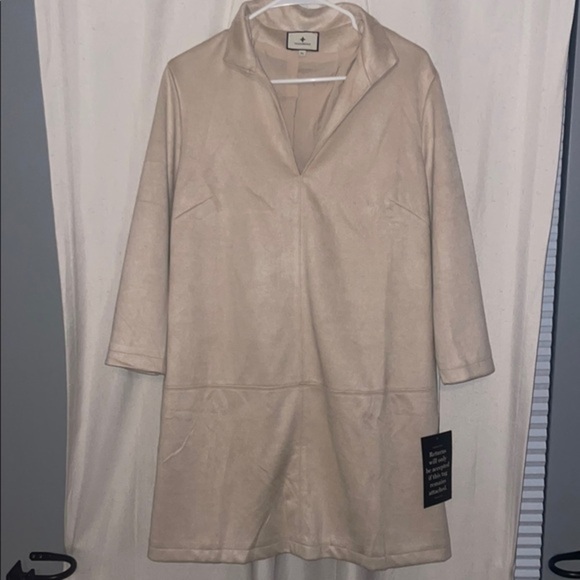 Tuckernuck Dresses & Skirts - Tuckernuck Cream Dress with Modern Silhouette